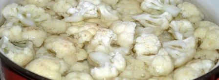 цветная капуста замороженная на зиму. Шаг 2