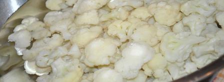 цветная капуста замороженная на зиму. Шаг 3