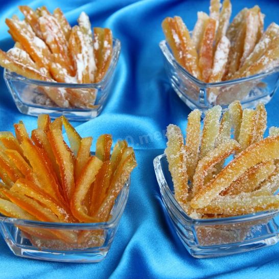 Рецепт апельсиновых цукатов из кожуры