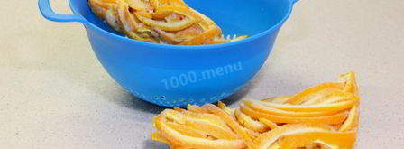 апельсиновые цукаты из кожуры. Шаг 2