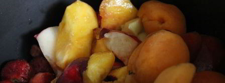 конфитюр из персиков, нектаринов, абрикосов с клубникой в мультиварке. Шаг 2