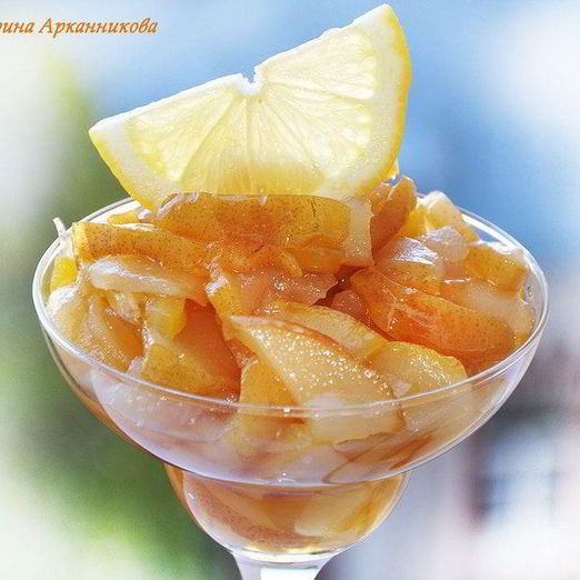 Лимонно-грушевое варенье с гвоздикой