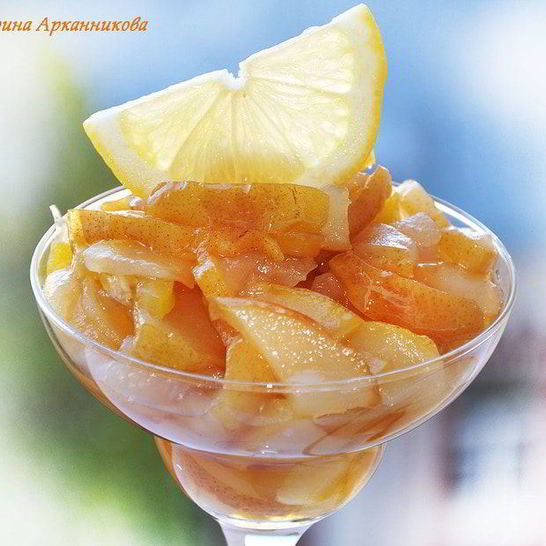 Рецепт лимонно-грушевого варенье с гвоздикой