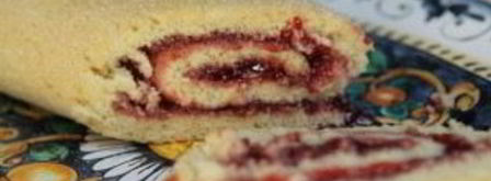 рулет с вареньем простой. Шаг 6