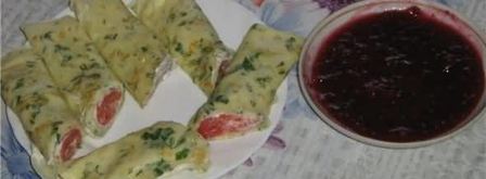 рулетики с лососем слабого соления с малиновым вареньем. Шаг 25