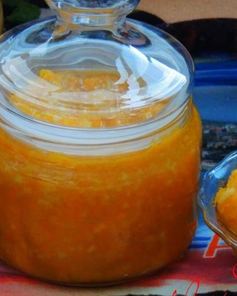 Сырое варенье из тыквы, апельсинов и лимонов