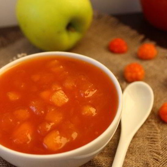 Рецепт яблочно-морошкового конфитюр с мартини