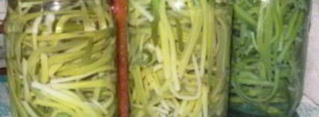 заготовка черемши на зиму. Шаг 2