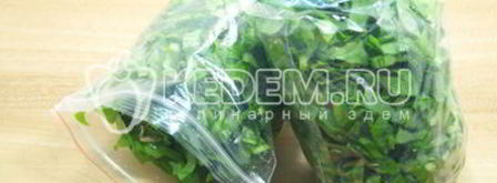 заморозка щавеля на зиму. Шаг 5