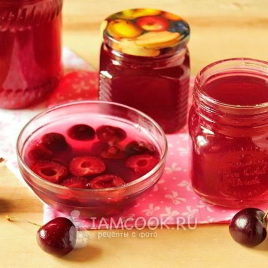 Рецепт желе из черешни на зиму
