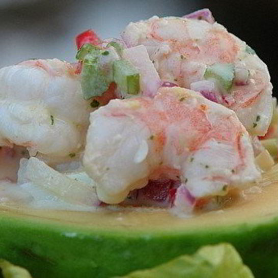 Рецепт авокадо, фаршированные морепродуктами