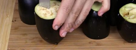баклажаны закуска с чесноком. Шаг 4