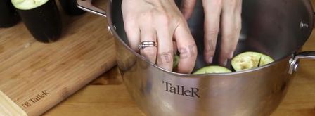 баклажаны закуска с чесноком. Шаг 7