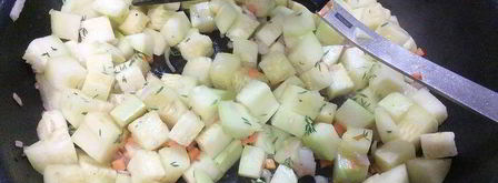 башенки из поленты и баклажанов. Шаг 6