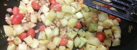 башенки из поленты и баклажанов. Шаг 7