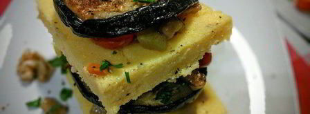 башенки из поленты и баклажанов. Шаг 8