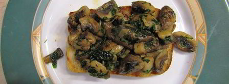 брускетта с грибами. Шаг 9