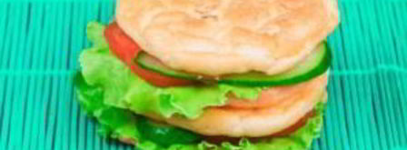 белковый бургер с овощами. Шаг 4