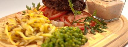 бургер из говядины с картофелем пай. Шаг 7