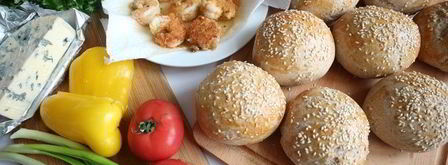 бургер с креветками и голубым сыром. Шаг 11