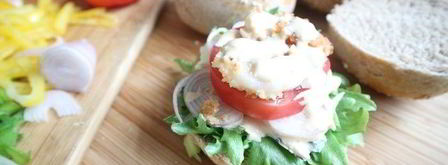 бургер с креветками и голубым сыром. Шаг 17