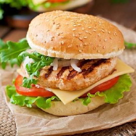 Рецепт бургера с сыром и курицей