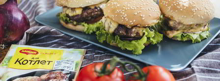 домашние бургеры с котлетой. Шаг 11