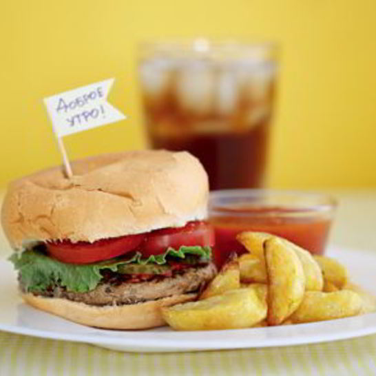 Рецепт гамбургера с картошкой