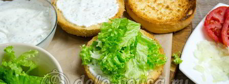 гамбургер с курицей. Шаг 14