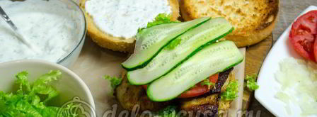 гамбургер с курицей. Шаг 16