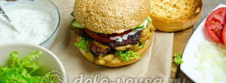 гамбургер с курицей. Шаг 17