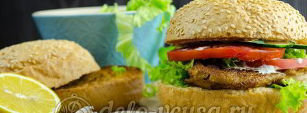 гамбургер с курицей. Шаг 18