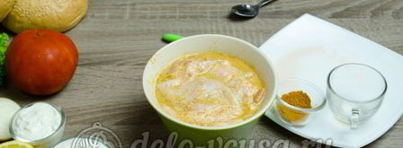 гамбургер с курицей. Шаг 3