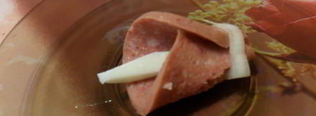 бутерброд букетик. Шаг 2