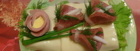 бутерброд букетик. Шаг 5