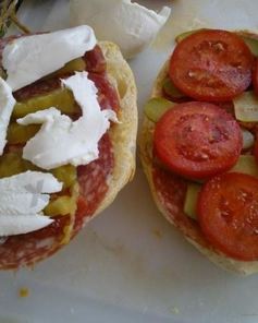 Бутерброд с моцареллой