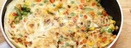 бутерброд с овощами и омлетом. Шаг 5