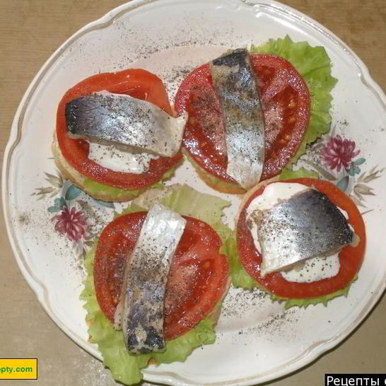 Рецепт бутербродов открытых