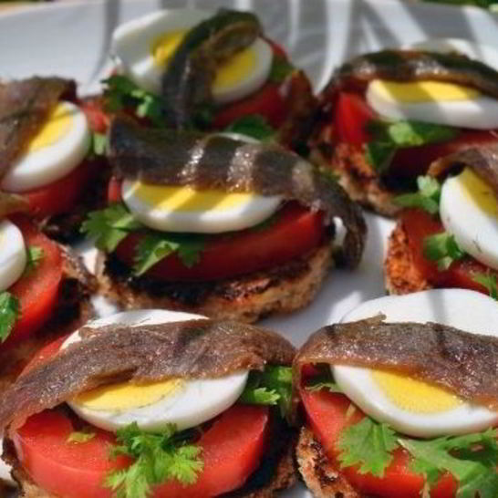 Рецепт бутербродов с анчоусами