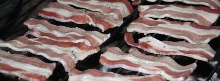 бутерброды с беконом и зеленым луком на мангале. Шаг 2