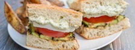 бутерброды с кабачком и помидором. Шаг 3