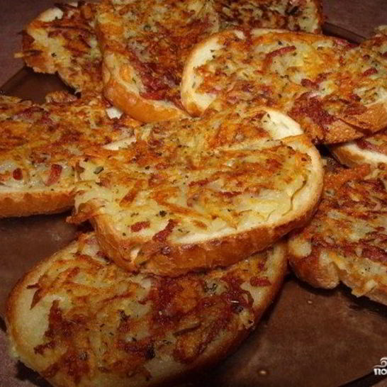 Рецепт бутербродов с колбасой на сковороде