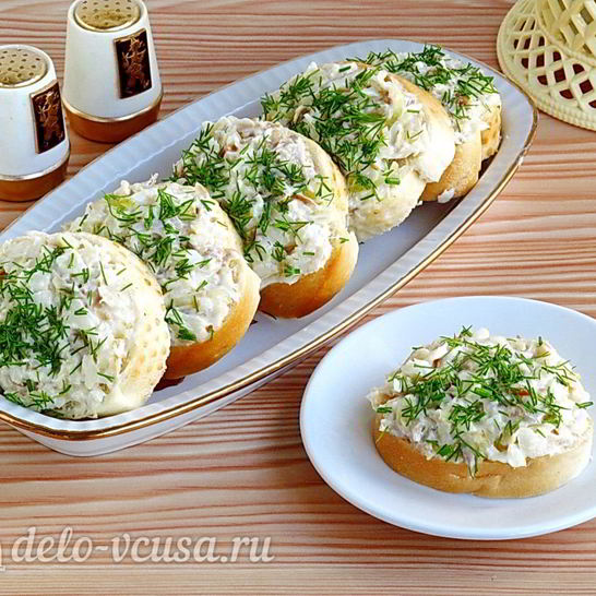 Рецепт бутербродов с минтаем