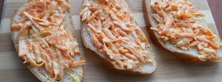 бутерброды с морковью и отварным мясом. Шаг 2