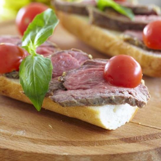 Рецепт бутербродов с ростбифом