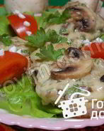 Бутерброды с шампиньонами и сыром