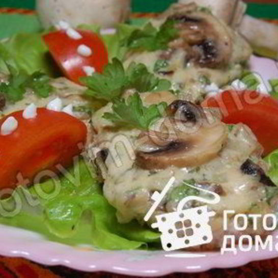 Рецепт бутербродов с шампиньонами и сыром