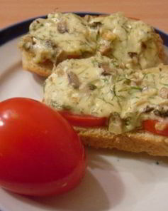 Бутерброды с шампиньонами