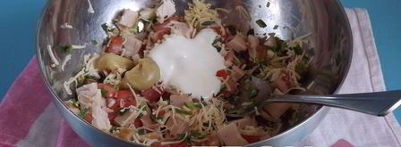 бутерброды, запеченные с ветчиной. Шаг 4