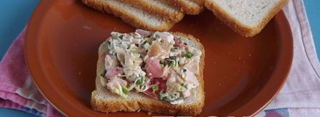 бутерброды, запеченные с ветчиной. Шаг 5